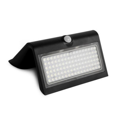 Miidex Lighting - Applique Murale LED Solaire 8W 4000K Noir + Détecteur - Réf : 70477
