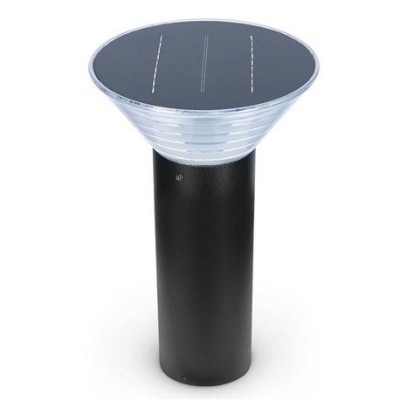 Miidex Lighting - Potelet Solaire Conique LED 4W 4000K Noir 380mm - Réf : 70905