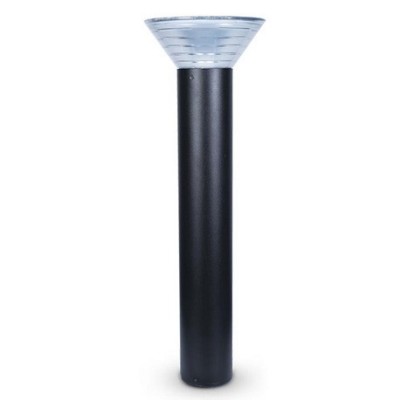 Miidex Lighting - Potelet Solaire LED Carré 6W 3000K Noir 950 mm + Détecteur IR - Réf : 100808