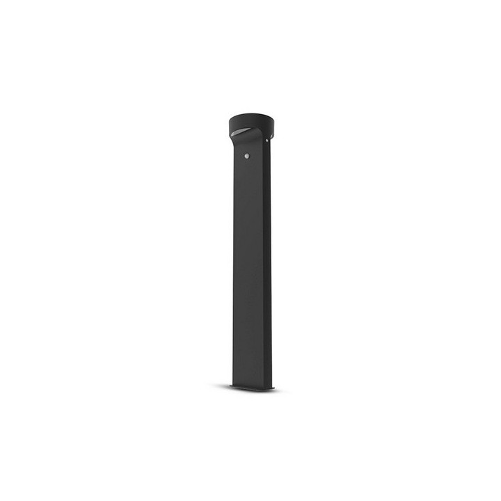 Miidex Lighting - Potelet Solaire LED Rond 6W 3000K Noir 950 mm + Détecteur IR - Réf : 100811