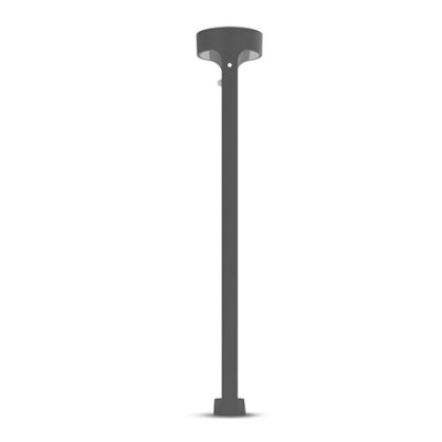 Miidex Lighting - Potelet Solaire LED Rond 6W 3000K Noir 950 mm + Détecteur IR - Réf : 100811