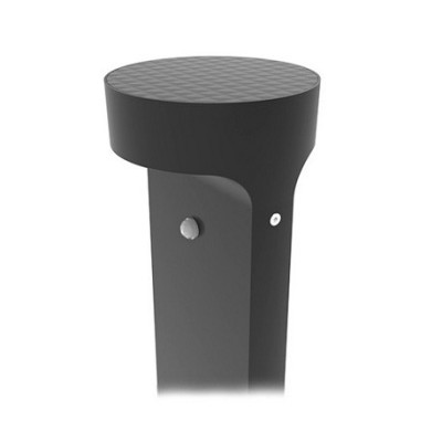 Miidex Lighting - Potelet Solaire LED Rond 6W 3000K Noir 950 mm + Détecteur IR - Réf : 100811
