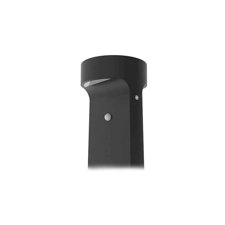 Miidex Lighting - Potelet Solaire LED Rond 6W 3000K Noir 950 mm + Détecteur IR - Réf : 100811