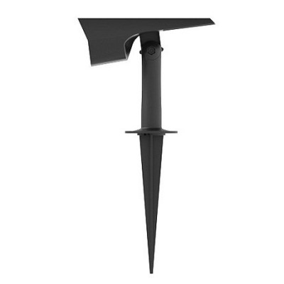 Miidex Lighting - Projecteur Piquet LED Solaire Carré 2W 3000K Noir 316 mm IP65 - Réf : 100814