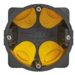 Legrand - Boîte d'encastrement monoposte Eco Batibox - 1 poste Ø67mm - profondeur 40mm - Réf : 080021L
