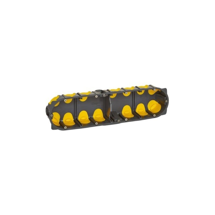 Legrand - Boîte d'encastrement multiposte Eco Batibox - 4 postes 8/10 modules - profondeur 40mm - Réf : 080024L