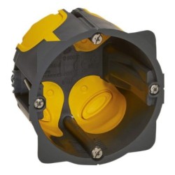 Legrand - Boîte d'encastrement monoposte Eco Batibox Ø 67mm ou - 2 modules - profondeur 50mm - Réf : 080031L