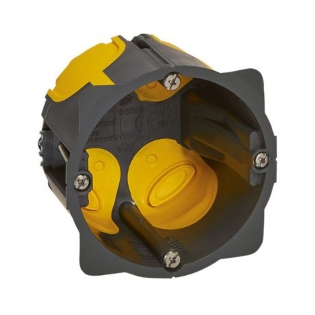 Legrand - Boîte d'encastrement monoposte Eco Batibox Ø 67mm ou - 2 modules - profondeur 50mm - Réf : 080031L