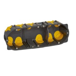 Legrand - Boîte d'encastrement multiposte Eco Batibox - 3 postes ou 6/8 modules - profondeur 50mm - Réf : 080033L