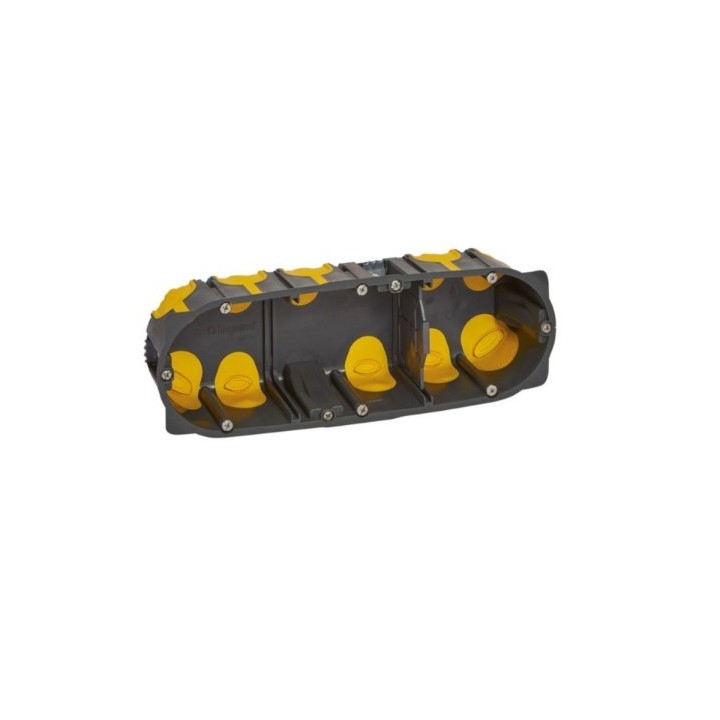 Legrand - Boîte d'encastrement multiposte Eco Batibox - 3 postes ou 6/8 modules - profondeur 50mm - Réf : 080033L