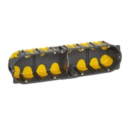 Legrand - Boîte d'encastrement multiposte Eco Batibox - 4 postes 8/10 modules - profondeur 50mm - Réf : 080034L