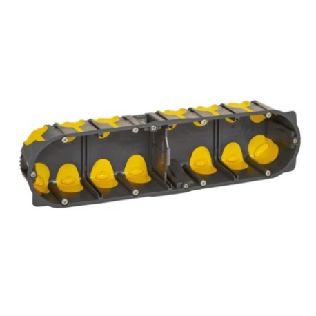 Legrand - Boîte d'encastrement multiposte Eco Batibox - 4 postes 8/10 modules - profondeur 50mm - Réf : 080034L