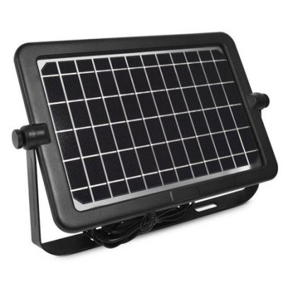 Miidex Lighting - Projecteur LED Solaire avec Détecteur 10W 4000K IP44 + Chargeur USB - Réf : 80802