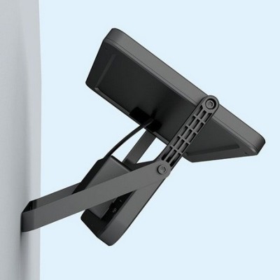 Miidex Lighting - Projecteur Exterieur LED Solaire Noir 8W 3000K IP65 + Détecteur IR + Télécommande - Réf : 100676