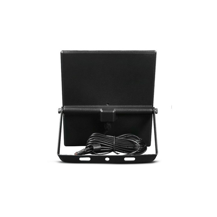Miidex Lighting - Projecteur LED Solaire Asymétrique avec Détecteur IR 10W 3000K IP65 + Télécommande - Réf : 100751
