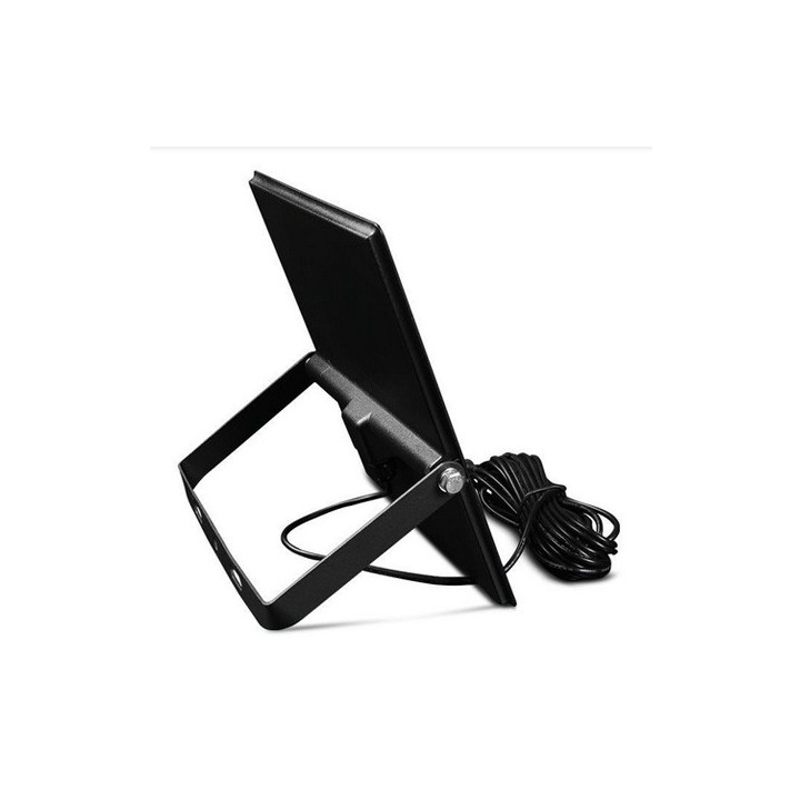 Miidex Lighting - Projecteur LED Solaire Asymétrique avec Détecteur IR 10W 3000K IP65 + Télécommande - Réf : 100751