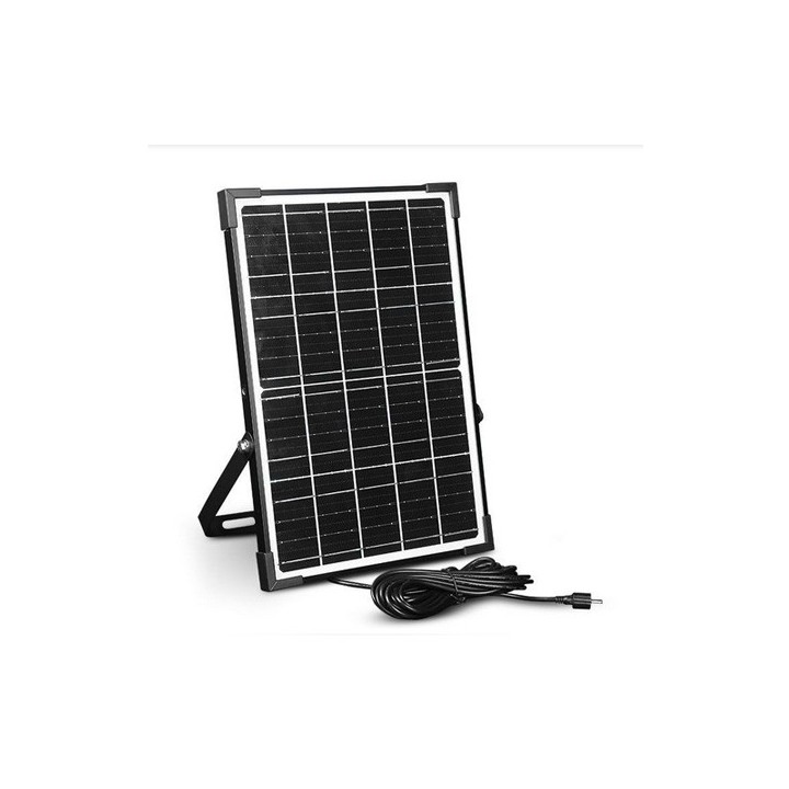 Miidex Lighting - Projecteur LED Solaire Asymétrique avec Détecteur IR 10W 3000K IP65 + Télécommande - Réf : 100752