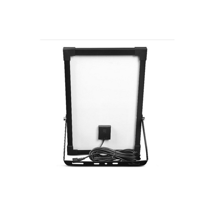 Miidex Lighting - Projecteur LED Solaire Asymétrique avec Détecteur IR 10W 3000K IP65 + Télécommande - Réf : 100752