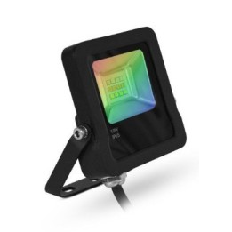 Miidex Lighting - Projecteur Extérieur LED Noir 10W RGB IP65 + Télécommande RF - Réf : 100184