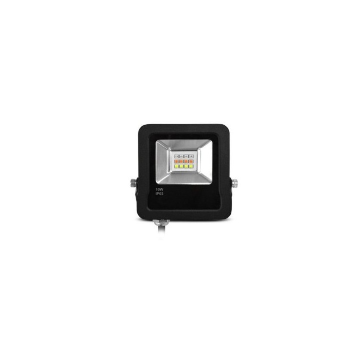 Miidex Lighting - Projecteur Extérieur LED Noir 30W RGB IP65 + Télécommande RF - Réf : 100185