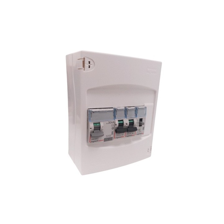 Legrand - Coffret chauffe-eau électrique équipé et précâblé - 1 rangée 6 modules - Réf : LEG001346-précablé