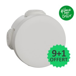 Schneider - Mureva Box - 10 boîtes de dérivation étanche dont 1 offerte- embouts - D60 P40 - blanc polaire - Réf : IMT05021(10)