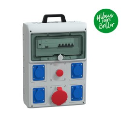 Schneider - Kaedra - Coffret de chantier 4 prises 16A NF + 1 prise 3P+N+T 32A - Réf : PFR10107