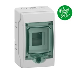 Schneider Mureva - Mini coffret étanche pour appareillage modulaire 123x200mm 4 Modules - Réf : 13957M