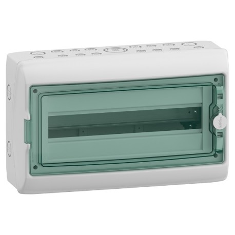 Schneider Mureva - Coffret étanche pour appareillage modulaire 448x200mm 1 rangée x 18 Modules - Réf : 13963M