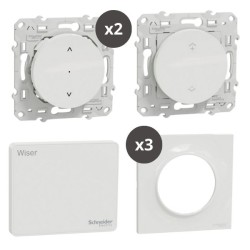 Schneider - Wiser - Kit connecté pour démarrage volets roulants programmables - Centralisation commande - Réf : S670131
