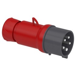 Schneider Mureva - Fiche mobile industrielle droite 32 A - 2P+T - 380..415 V CA - IP44 - Réf : PKE32M435