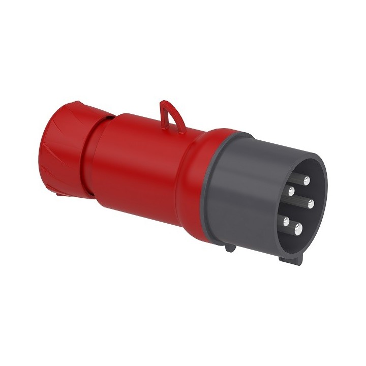 Schneider Mureva - Fiche mobile industrielle droite 32 A - 2P+T - 380..415 V CA - IP44 - Réf : PKE32M435