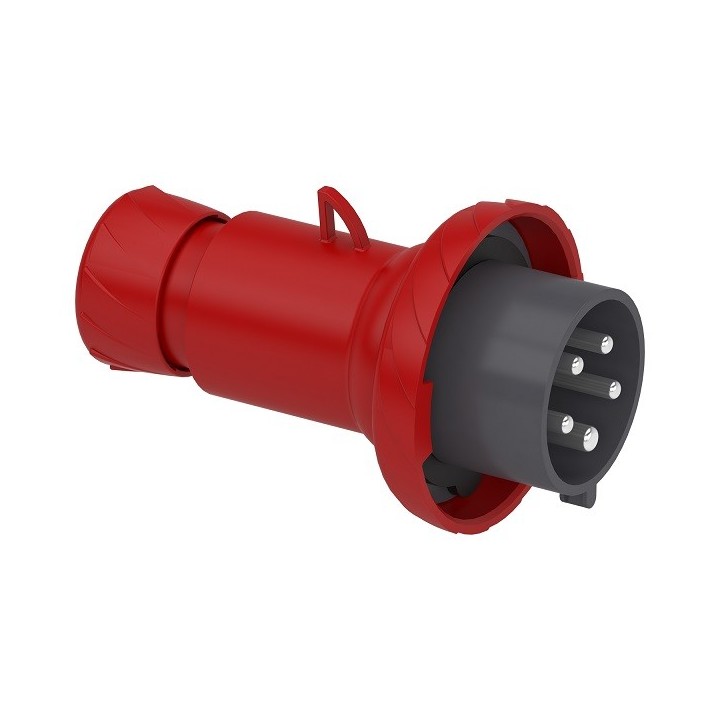 Schneider Mureva - Fiche mobile industrielle droite 32 A - 3P+N+T - 380..415 V CA - IP67 - Réf : PKE32M735