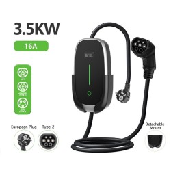 Krisane - Borne de recharge pour véhicule électrique - 3,5Kw - 16A -réf : KRI3516T2