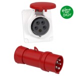Schneider Mureva - Fiche et Prise industrielles - 16 A - 3P+N+T - 380-415 V - Connexion rapide - IP44 - Réf : PKX16M435-P