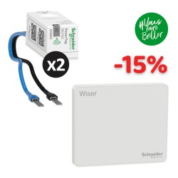 Schneider - Wiser - Kit connecté pour mesure de l'énergie et production solaire - Visualisation consommations - Réf: CCT6080PS