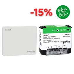 Schneider - Wiser - Kit connecté pour démarrage ballon d'eau chaude - Mesure de la consommation - Réf : CCT501730