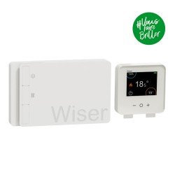 Schneider - Wiser - Kit thermostat connecté pour chaudière On/OFF et Opentherm Génération 2 - Réf : CCTFR6901G2