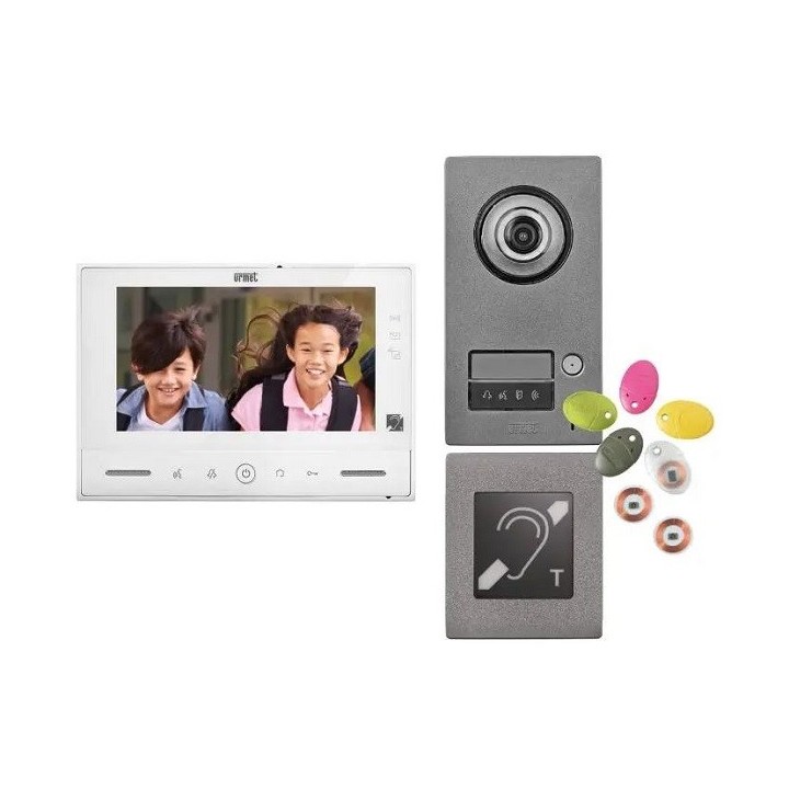 Yokis - Kit interphone vidéo couleur 7’’ mains-libres à  mémoire 1 appel - Réf : 1723/71ERP
