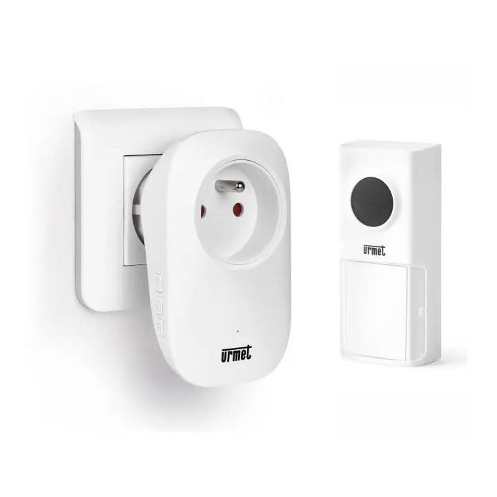 Urmet - Kit carillon OLO sans fil sans pile - avec bouton à énergie cinétique - Réf : 43330