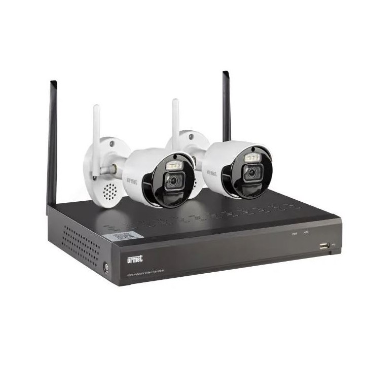 Urmet - Kit NVR WiFi 8 canaux - Caméra IP66 pour usage intérieur et extérieur - Réf : 1098/800