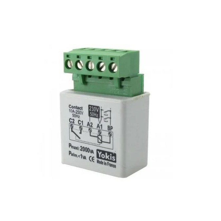 Yokis - Micro-module minuterie encastré - 2000W - Réf : MTM2000E
