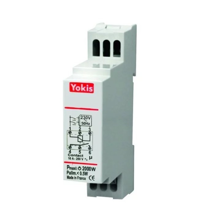 Yokis - Micro-module minuterie modulaire - Antiblocage - Réf : MTM2000M