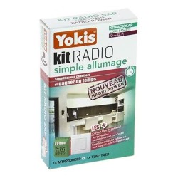 Yokis - Kit radio SAP Power simple allumage comprenant 1 télérupteur + 1 interrupteur - Réf : KITRADIOSAP