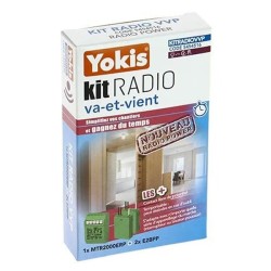 Yokis - Kit radio va et vient 1 télérupteur et 2 émetteurs radio - Réf : KITRADIOVVP
