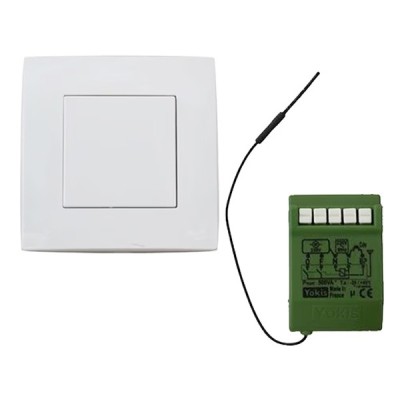 Yokis - Kit radio volet roulant 1 micro-module volet roulant et 1 télécommande - Réf : KITRADIOVRP