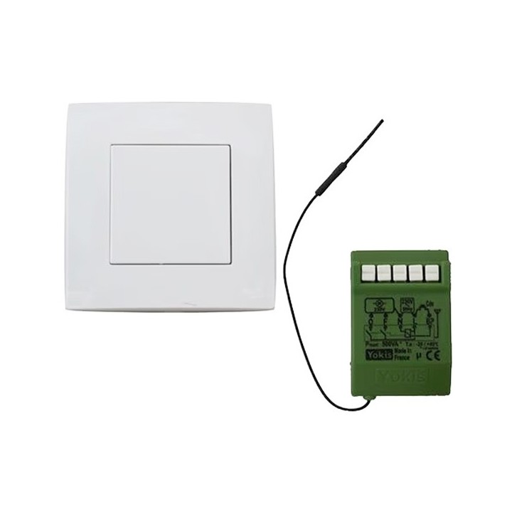 Yokis - Kit radio volet roulant 1 micro-module volet roulant et 1 télécommande - Réf : KITRADIOVRP