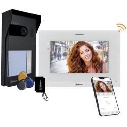 Golmar - Kit vidéo connecté WIFI 7'' SOUL 1 appel avec mémoire et contrôle d'accès par badges - Réf : GS5110/ART7W