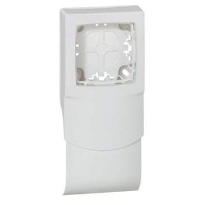 Legrand - Cadre Appareillage saillie 1 poste pose le long des plinthes DLPlus épaisseur 20mm - blanc - Réf : 031450