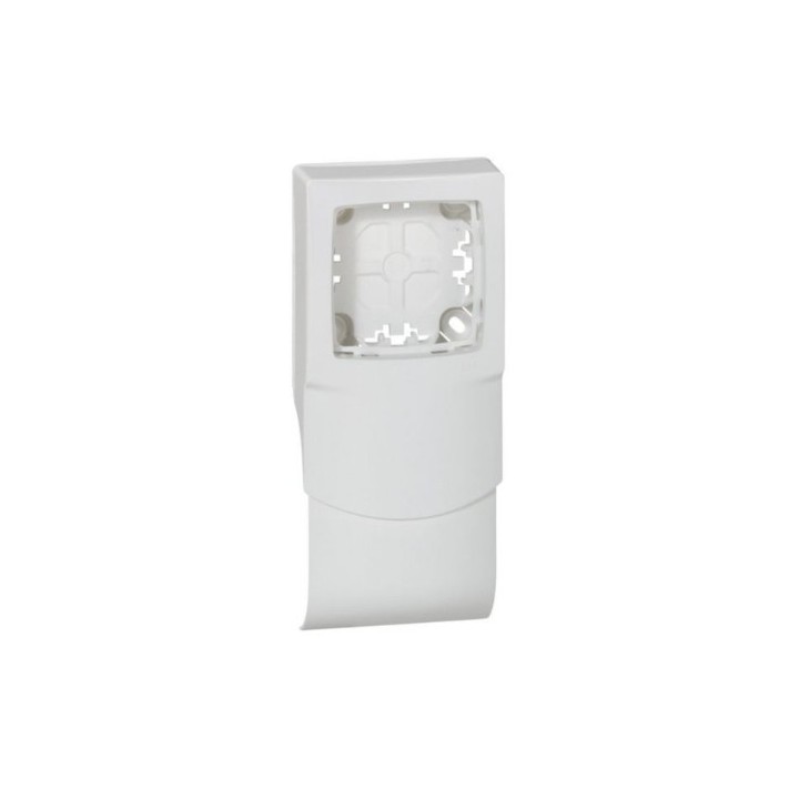 Legrand - Cadre Appareillage saillie 1 poste pose le long des plinthes DLPlus épaisseur 20mm - blanc - Réf : 031450